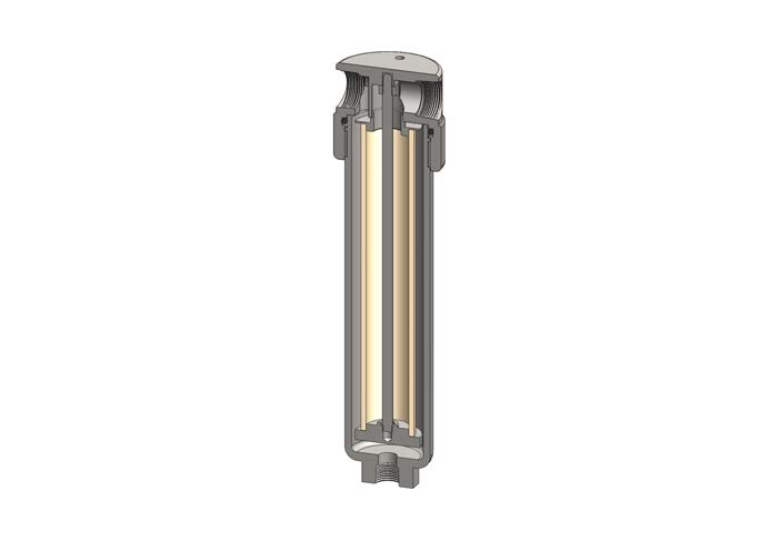 FILTER HOUSING, SS235, 1/4" NPT, 100 BAR, S316