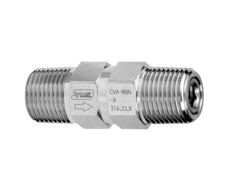 CHECK VALVE, 1/4" MALE BSPT, 25 PSI, S316