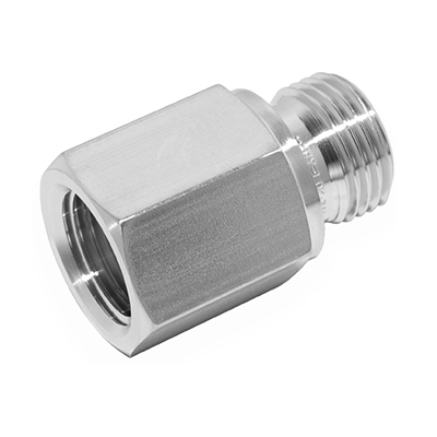 ADAPTER, 1/4" FEMALE NPT - 1/4" MALE BSPP, S316