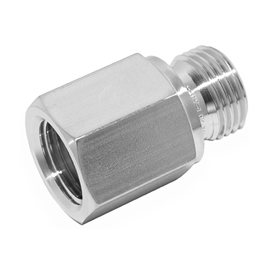 REDUCING ADAPTER, MALE 3/8&quot; BSPP - 1/2&quot; FEMALE NPT