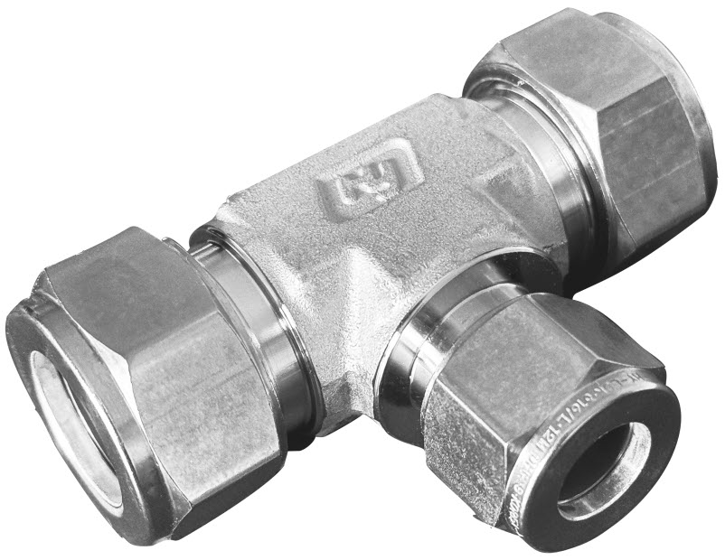 REDUCING UNION BRANCH TEE, 10MM - 6MM O.D., S316