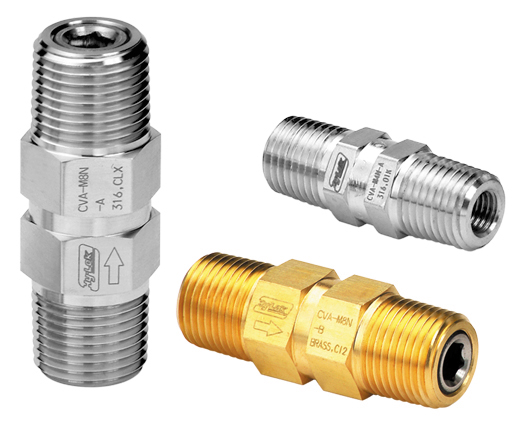 ADJUSTABLE CHECK VALVE, 1/4" MALE NPT, 50-150 PSI, BRASS