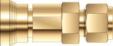 QUICK CONNECTOR, BODY, 10MM O.D., BRASS