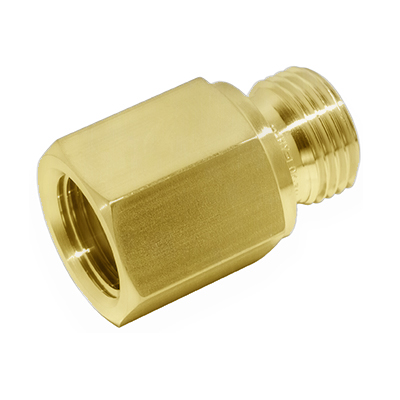 ADAPTER, 3/8" NPT FEMALE - 3/8" BSPP MALE, BRASS