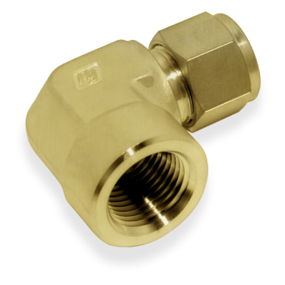 [BMCLF-10M-8N] FEMALE ELBOW, 10MM O.D. - 1/2" NPT, BRASS