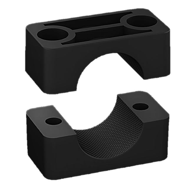 TUBE SUPPORT, 1/2&quot; O.D., POLYAMIDE, BLACK, 3417190