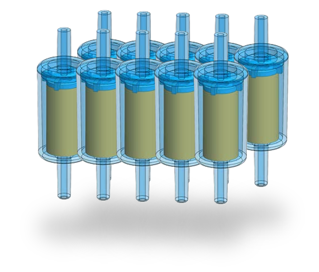 DISPOSABLE IN-LINE FILTER, Ø 1/4" SPIGOT, 99.99%, BOX OF 10
