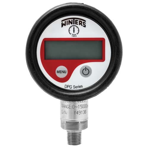 0-207 BAR / 0-3000 PSI, 1/4" NPT DOWN, DIGITAL PRESSURE GAUGE, S316