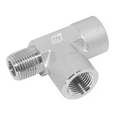 MALE RUN TEE, 1/4" NPT