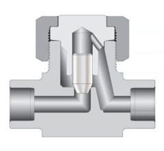 LIFT CHECK VALVE, 1/2" O.D.