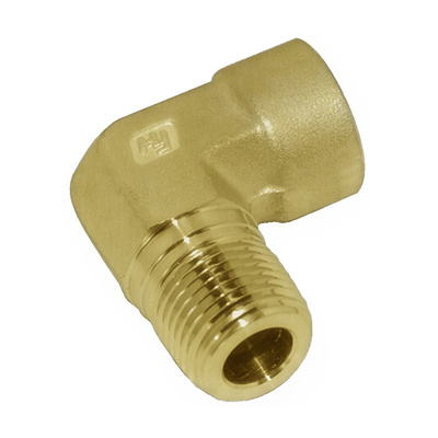 MALE ELBOW, 1/2" TUBE SOCKET - 1/2" NPT, BRASS