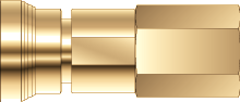 QUICK CONNECTOR, BODY, FEMALE 1/4" NPT, BRASS