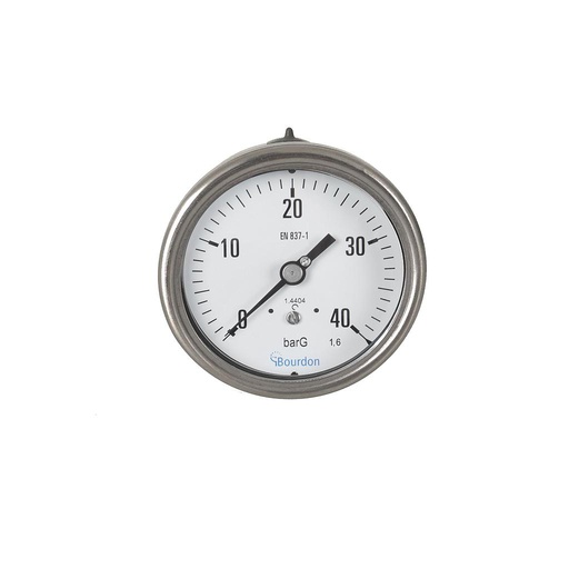 [MEX5-F30.B22] 0-10 BAR, 1/2" BSPP BACK. Ø100MM, S316/S304