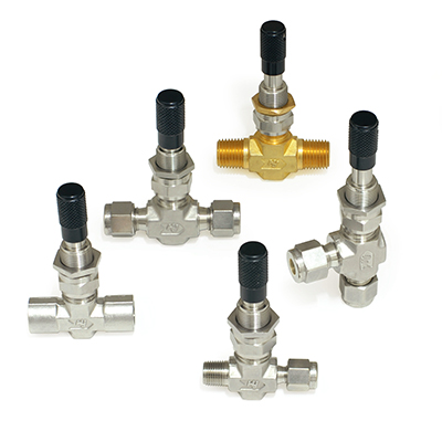 METERING VALVE, 1/8" O.D., 1 DEGREE, S316