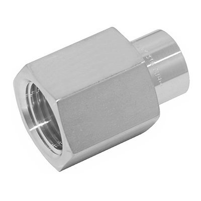 HEX REDUCING COUPLING, 1/4"- 1/8" NPT, S316