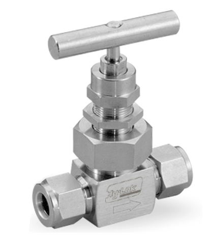 NEEDLE VALVE, 3/8" O.D., GB SERIE, GRAFOIL, S316