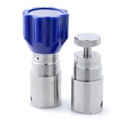 COMPACT PRESSURE REGULATOR, 210 BAR - 1 BAR, 1/8" NPT, N PORT, PCTFE, S316