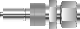 QUICK CONNECTOR, STEM WITHOUT VALVE, 1/8" O.D., S316