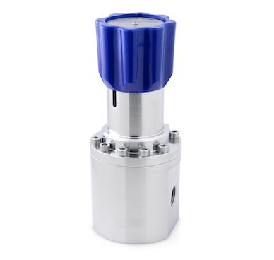 MEDIUM FLOW PRESSURE REGULATOR, GAS, 400 - 200 BAR, 1/2" NPT, SPRING LOADED, A PORT, PCTFE SEAT, S316