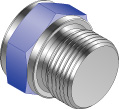 HEX HEAD PLUG, 3/4" BSPP, S316