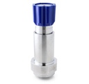 LOW FLOW PRESSURE REGULATOR,  690 - 414 BAR, 3/8" NPT, N PORT, SPRING LOADED, CERAMIC SEAT, S316