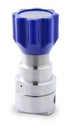 LOW FLOW PRESSURE REGULATOR, 50 - 10 BAR, 1/4" NPT, A PORT, FEP SEAT, S316
