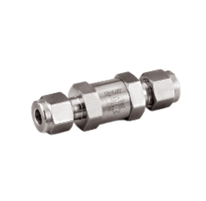 [SACV1-H6M-1-F] CHECK VALVE, 6MM O.D., FFKM, 1 PSI, 700 SERIE, S316