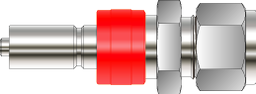 [SAQ1DSH-2T] QUICK CONNECTOR, STEM WITH VALVE, 1/8&quot; O.D., S316