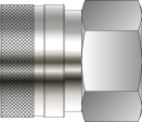 [SAQF1CF-4N] QUICK CONNECTOR, BODY, FULL FLOW, FEMALE 1/4" NPT, S316