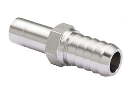 [SH-HCT-4-6M-OF] HOSE CONNECTOR, 1/4&quot; HOSE - 6MM TUBE STUB, OIL FREE