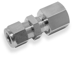 [SICBFC-4-4N] BULKHEAD FEMALE CONNECTOR, 1/4&quot; O.D. - 1/4&quot; NPT