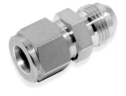 [SICFU-4-4] MALE CONNECTOR, 1/4&quot; O.D. - 7/16-20&quot; SAE FLARE, S316