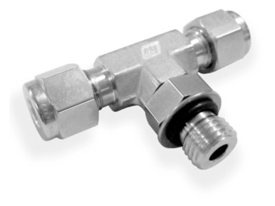 [SICSBT-8-8U] BRANCH TEE, 1/2" O.D. - 3/4-16 SAE, S316