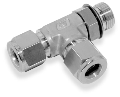 [SMCSRT-8M-4G] POSITIONABLE MALE RUN TEE, 8MM O.D. - 1/4" BSPP, S316