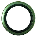 [W2014-NBR] BONDED SEAL, SELF CENTERING, 1/4" BSP, NBR + STEEL,300043-4