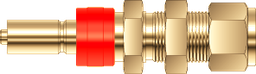 [BAQ2DSBH-10M] QUICK CONNECTOR, STEM WITH VALVE, BULKHEAD, 10MM O.D.