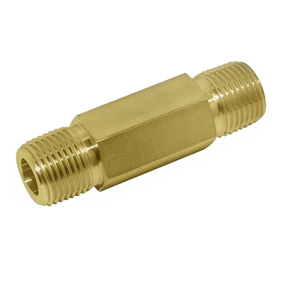 [BH-SNL-2N-2.0"] HEX LONG NIPPLE, 1/8" NPT, 2", BRASS