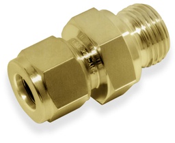 [BICMC-12-8G] MALE CONNECTOR, 3/4&quot; O.D. - 1/2&quot; BSPP, BRASS