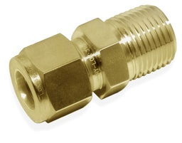 [BICMC-12-8N] MALE CONNECTOR, 3/4&quot; O.D. - 1/2&quot; NPT, BRASS