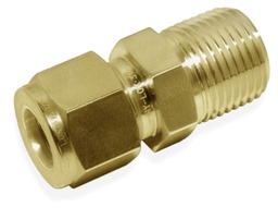[BICMC-1-2N] MALE CONNECTOR, 1/16&quot; O.D. - 1/8&quot; NPT