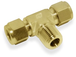 [BMCBTM-10M-4N] MALE BRANCH TEE, 10MM O.D. - 1/4&quot; NPT, BRASS