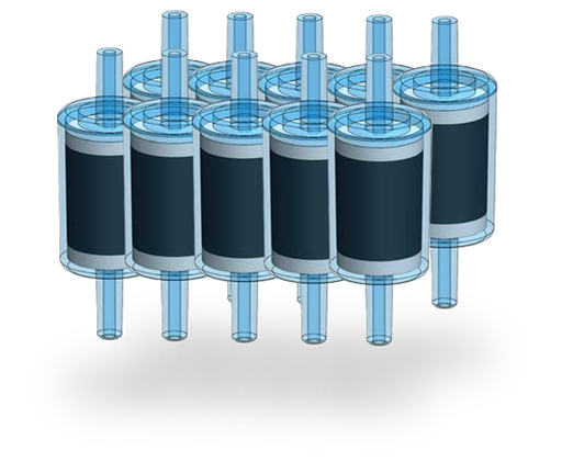 [DIA.N06] DISPOSABLE IN-LINE ADSORBER, Ø 1/4" SPIGOT, GRADE 06, BOX OF 10