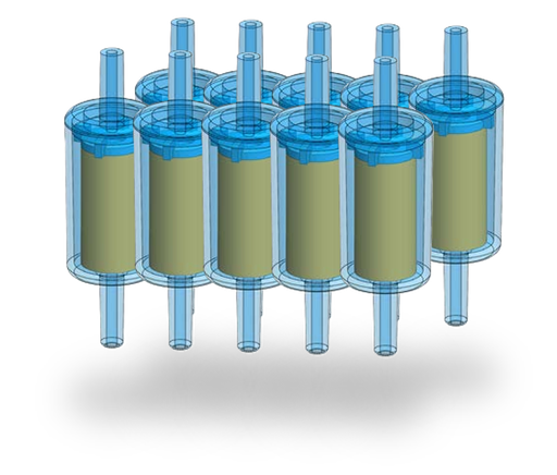 [DIF.N5K] DISPOSABLE IN-LINE FILTER, Ø 1/4" SPIGOT, 99.99%, BOX OF 10