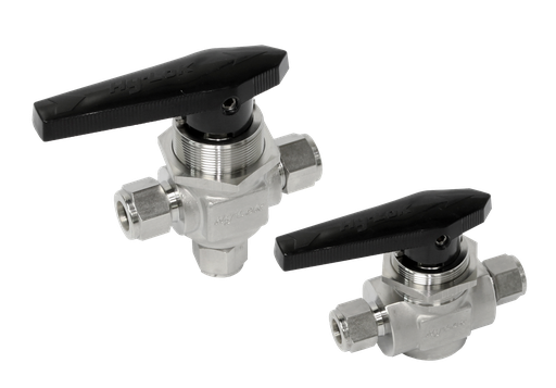 [SAB2VZCO-4] 2 WAY BALL VALVE, 1/4" MALE ZCO, 112 SERIES, S316