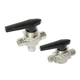 [SAB3V3F-6N] 3 WAY BALL VALVE, 3/8&quot; FEMALE NPT, 112 SERIE