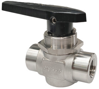[SAB3SVF-6N] 2 WAY BALL VALVE, 3/8" FEMALE NPT, 112S SERIES, S316