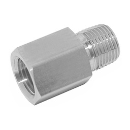 [SH-MFAH-4NG-G] ADAPTER, 1/4&quot; MALE NPT,  FEMALE BSPP 1/4 (GAUGE), S316
