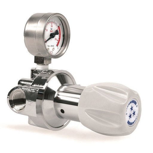 [DET.DC50-8 G EPDM LB 1] DIAPHRAGM LINE REGULATOR WITH BALANCED VALVE, 50-8 BAR, 1/2" BSPP, EPDM , CHROME BRASS