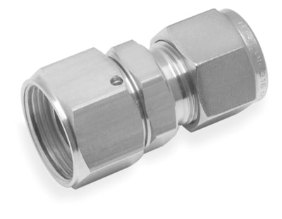 [SMCSRA-25M-12M] SWIVEL REDUCING ADAPTER, 25MM - 12MM O.D., S316