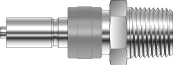 [SAQ1SSM-4R] QUICK CONNECTOR, STEM WITHOUT VALVE, 1/4" MALE BSPT, S316